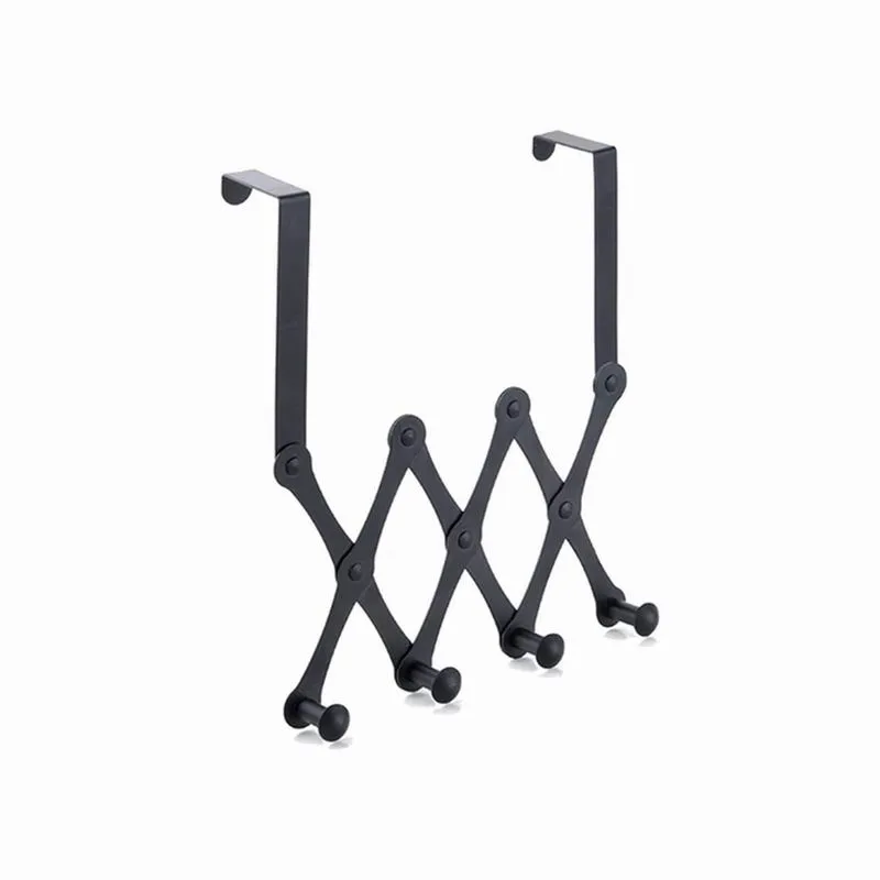 4/5/6 Hook Expandable Door Over the Hook Behind Back Door Hanger Hanging Rack Clothes Storage Organiser Holder Organizer
