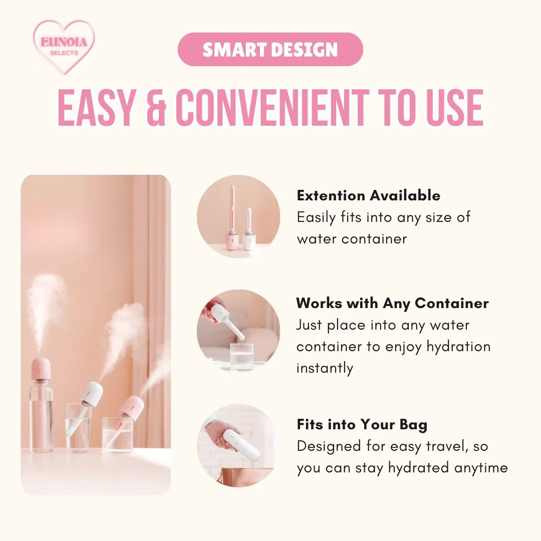 AQUA Portable Nano Mist Humidifier -  Skin Hydration Spa for Home/ Office Use