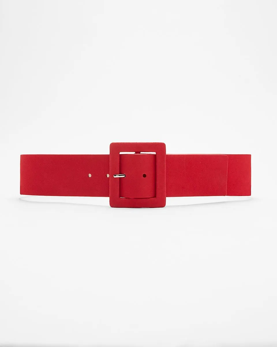 Ayana Red Waist Belt with Buckle