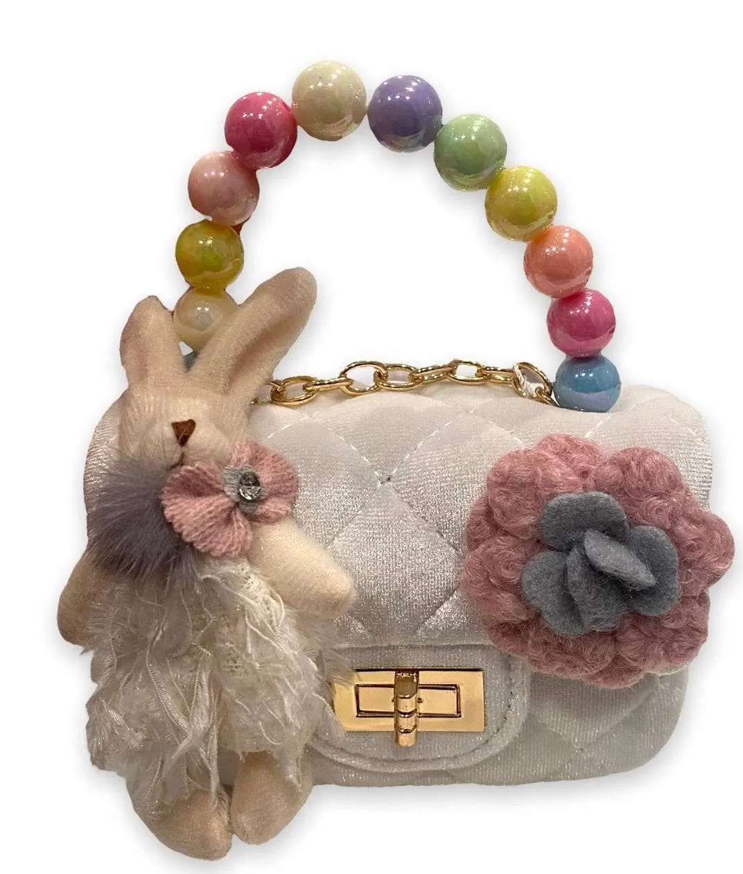 Bunny Velour Candy Purse