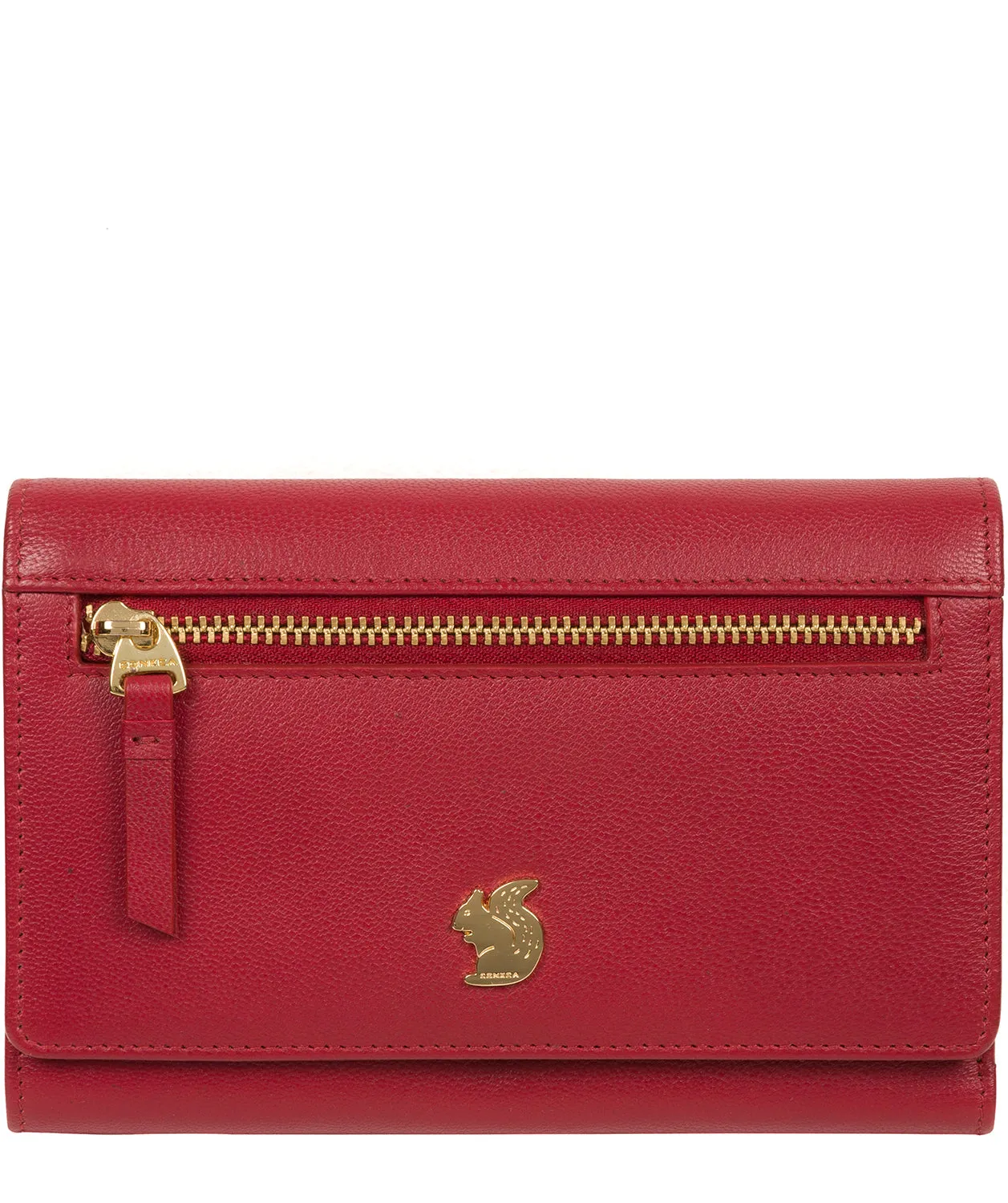 'Carey' Red Leather Purse