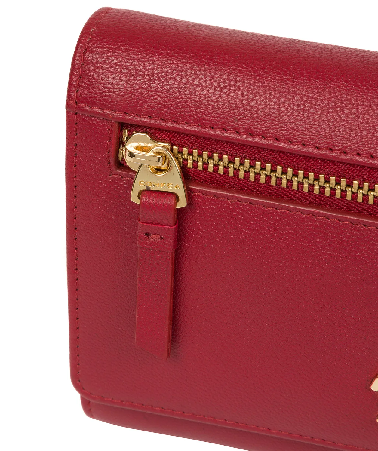 'Carey' Red Leather Purse