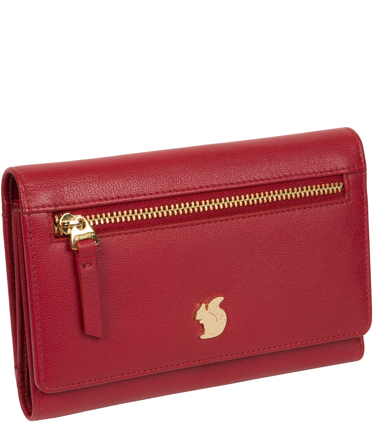 'Carey' Red Leather Purse