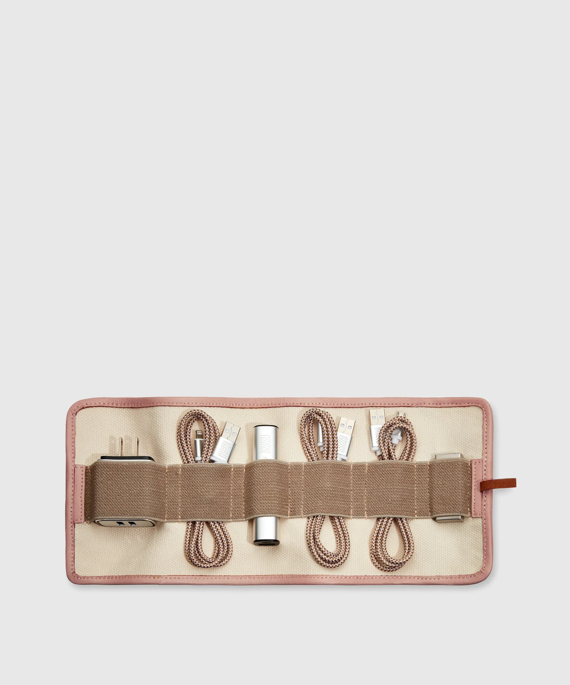 Cotton Canvas Travel Tech Organizer