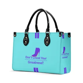 DCYG Purple Red Bottoms & Light Blue Multiple Sizes Upgraded Luxury Women PU Leather Handbag