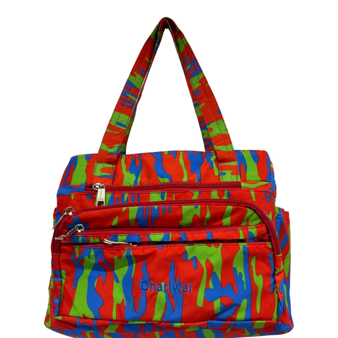 Dhariwal Multi Compartment Twin Handle Ladies Shopping Handbag LAD-8801
