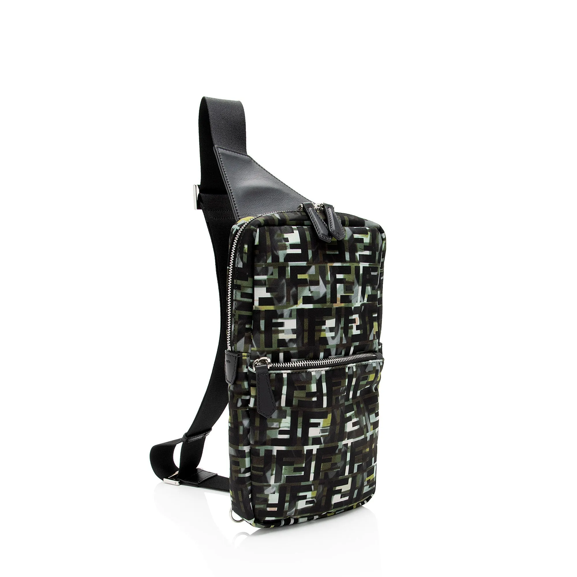 Fendi Camouflage FF Nylon Sling Bag