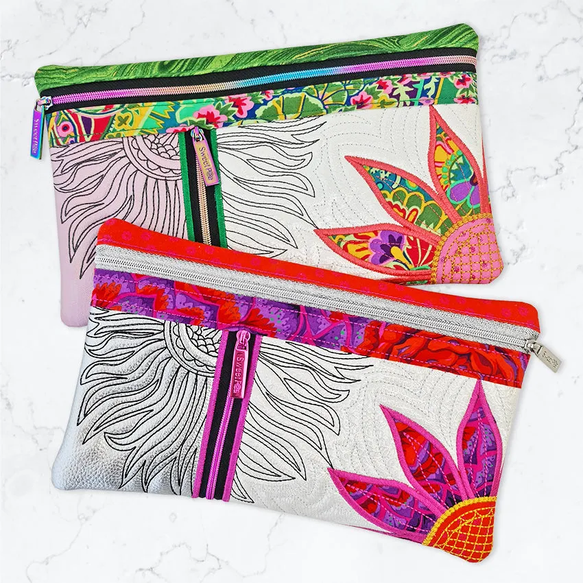 Flower Power Zipper Purse