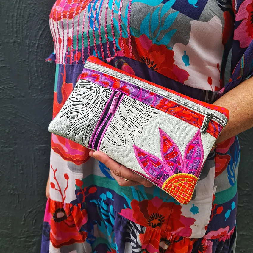 Flower Power Zipper Purse
