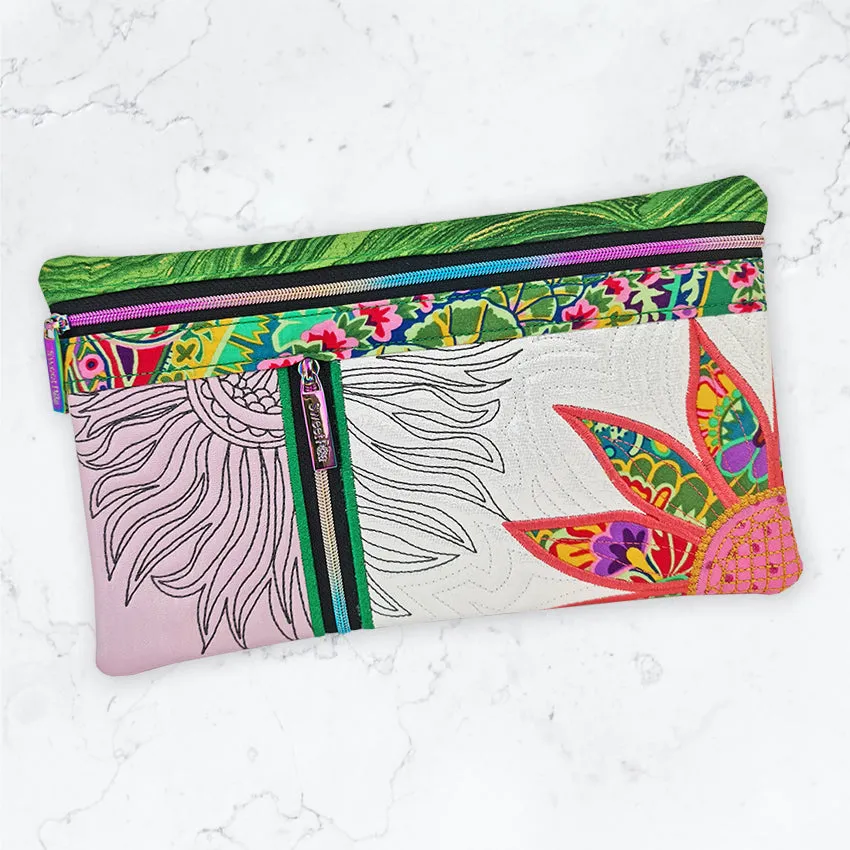 Flower Power Zipper Purse