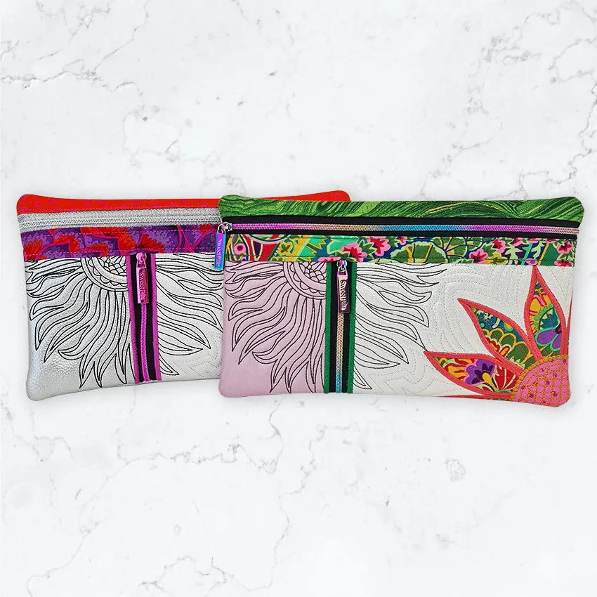 Flower Power Zipper Purse