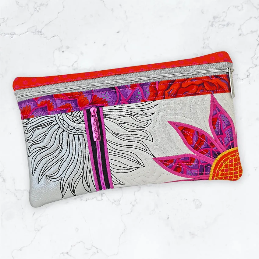 Flower Power Zipper Purse