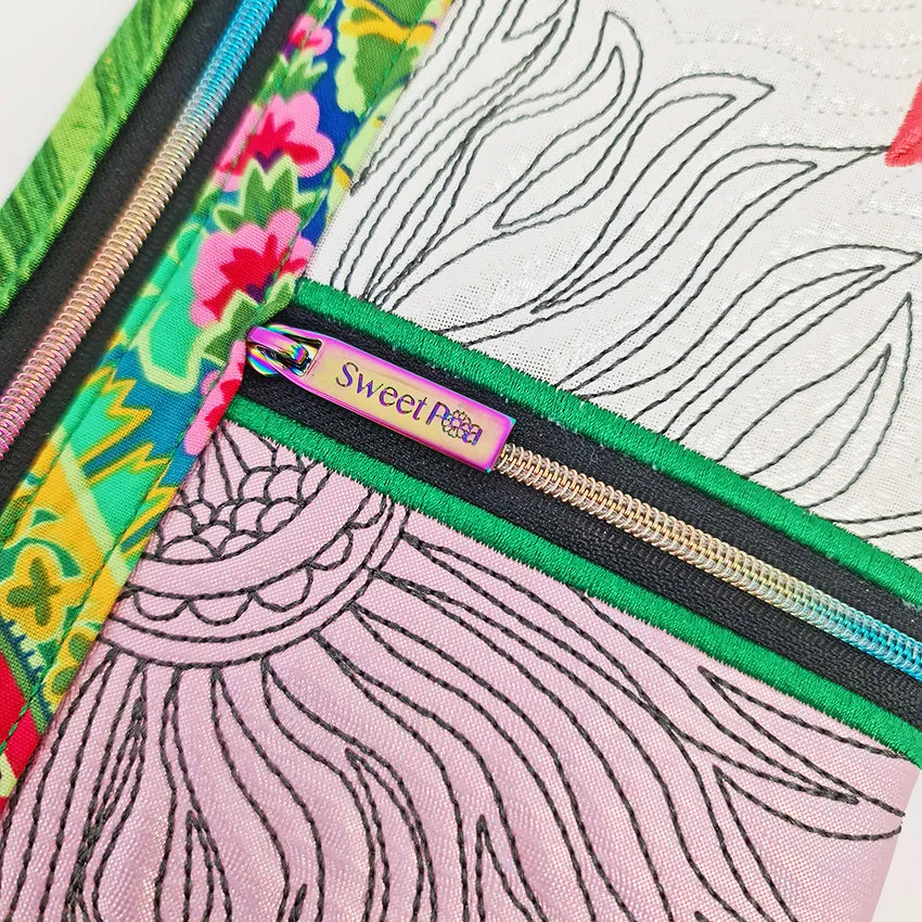 Flower Power Zipper Purse