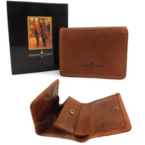 Gianni Conti Leather Tray Purse Wallet - Style: 918101