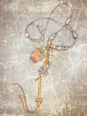 Glass Beads & Random Pieces Necklace