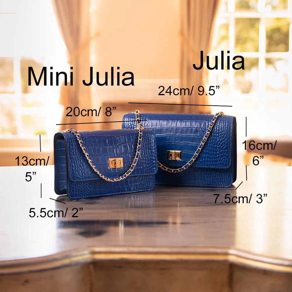 Julia Bag - Black Croc
