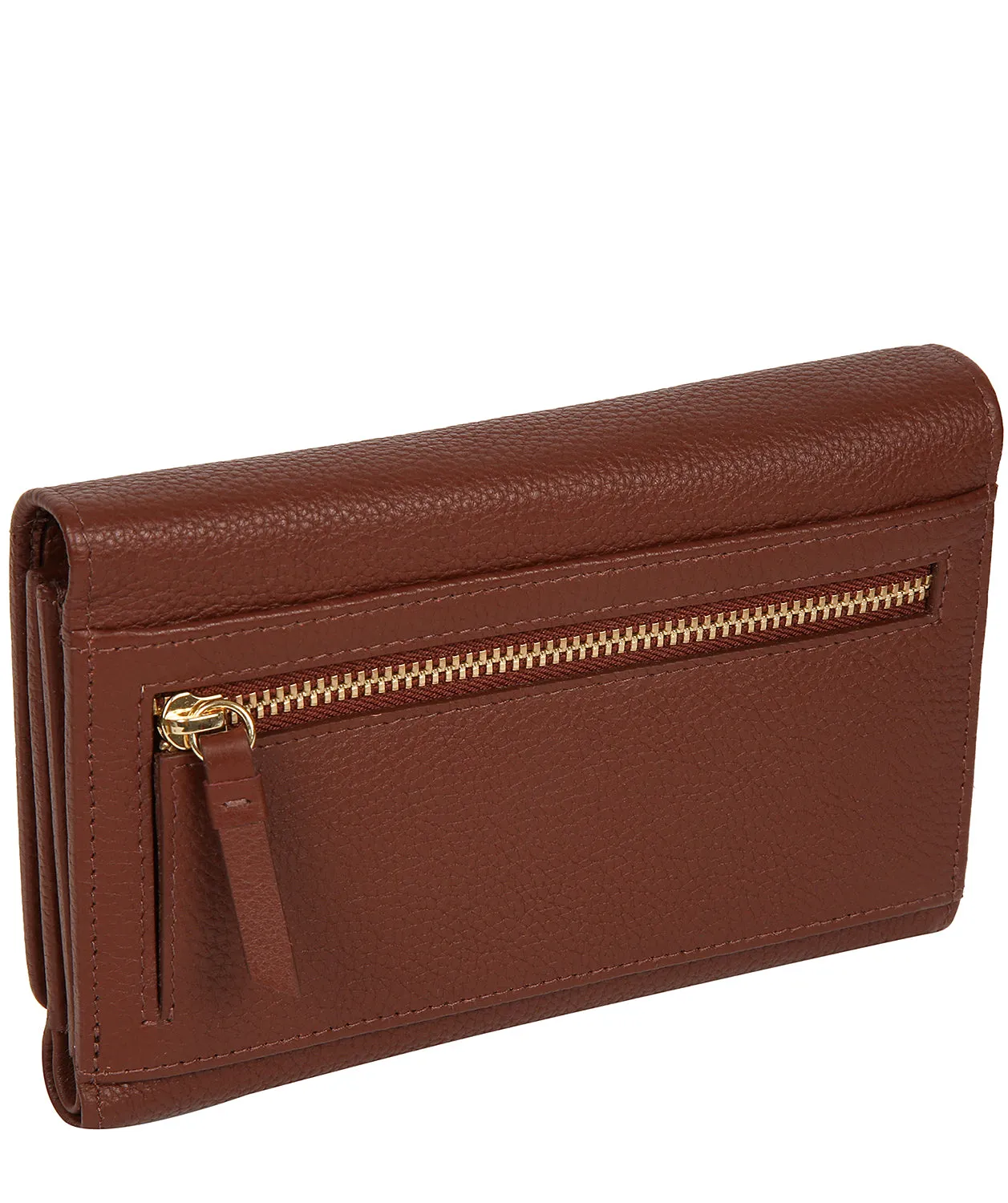'Kali' Chestnut Leather Purse
