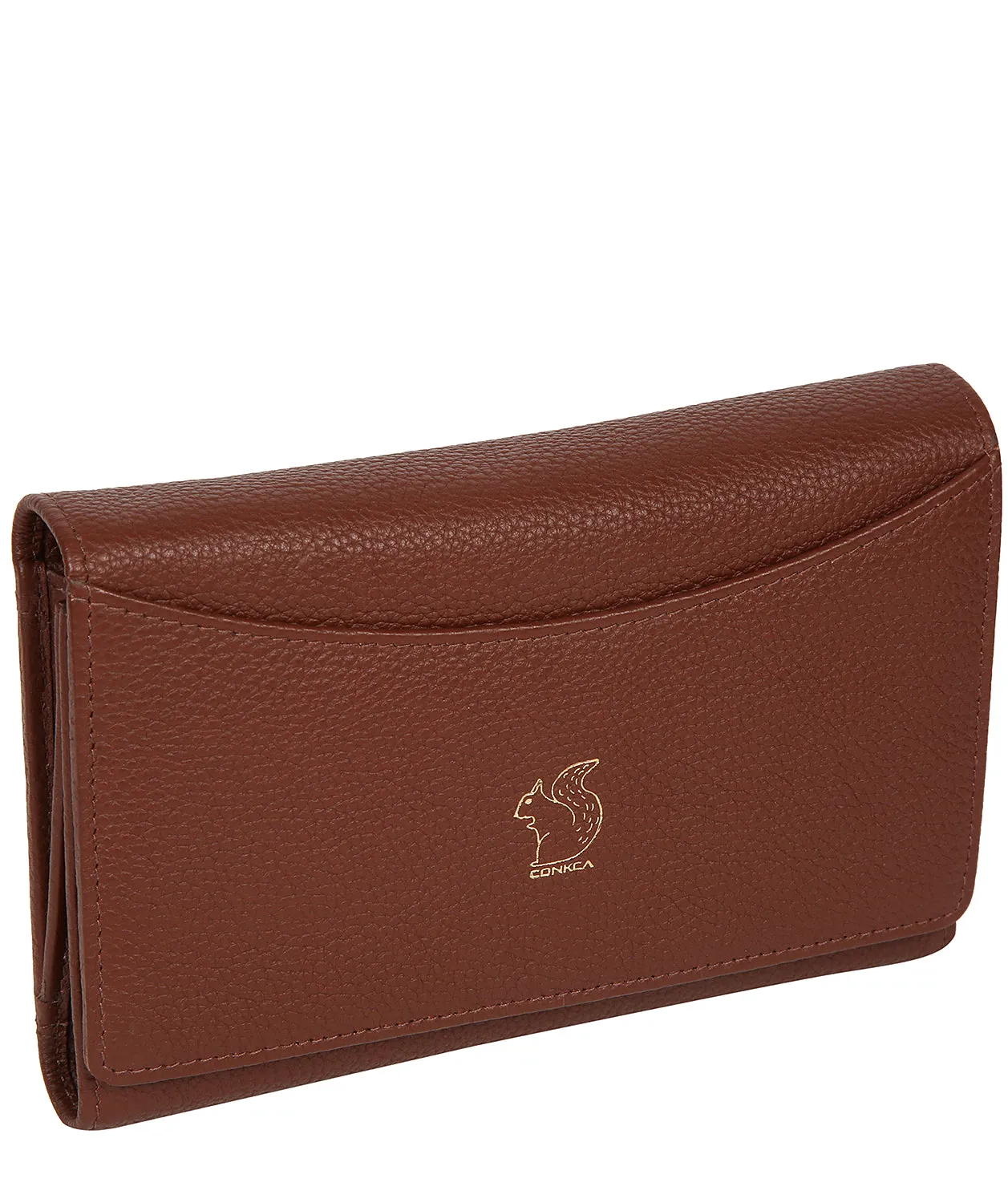 'Kali' Chestnut Leather Purse