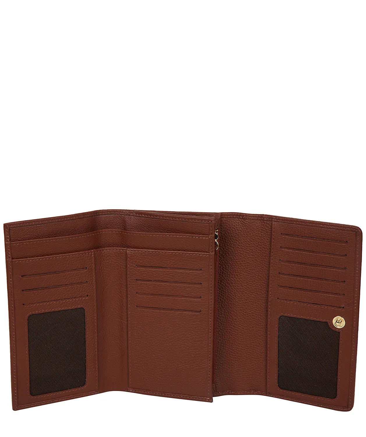 'Kali' Chestnut Leather Purse