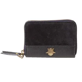 Ladies Zip Around Suede Purse
