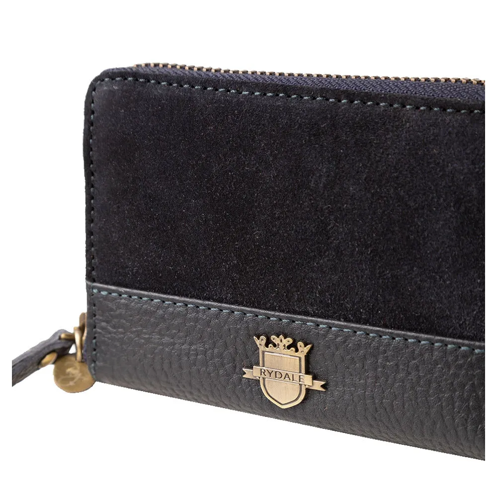 Ladies Zip Around Suede Purse