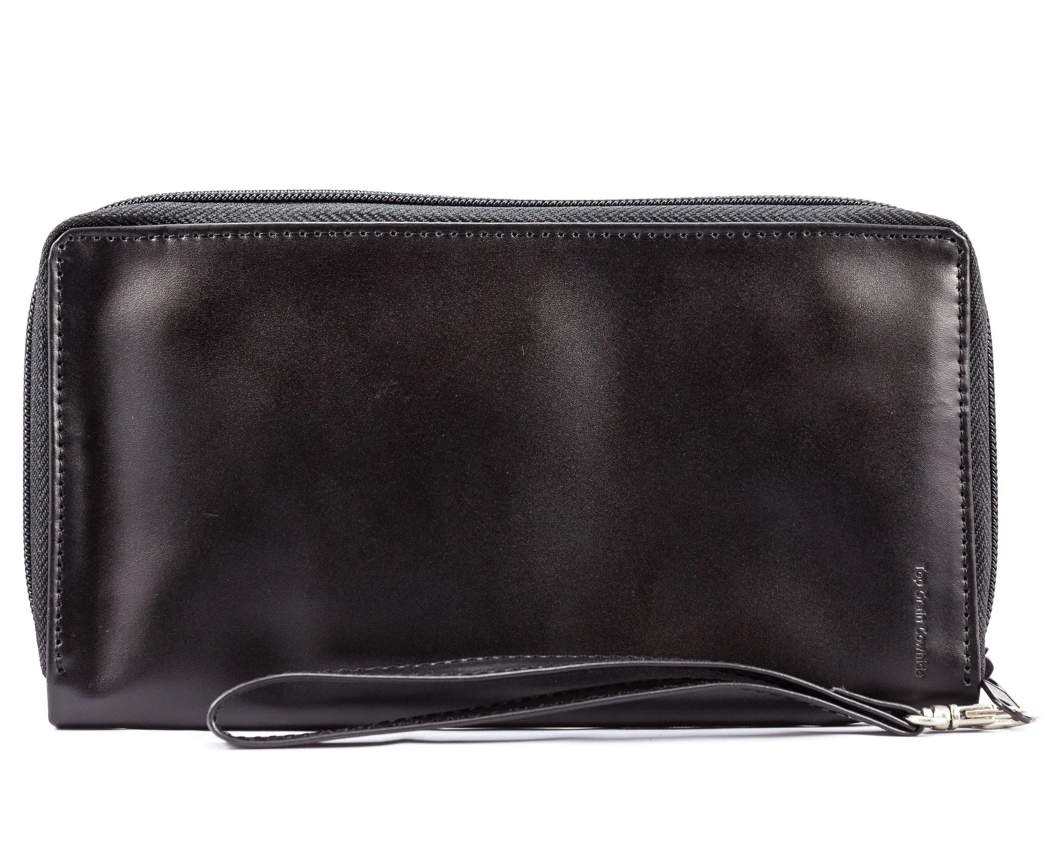 Leather Panther Clutch Black