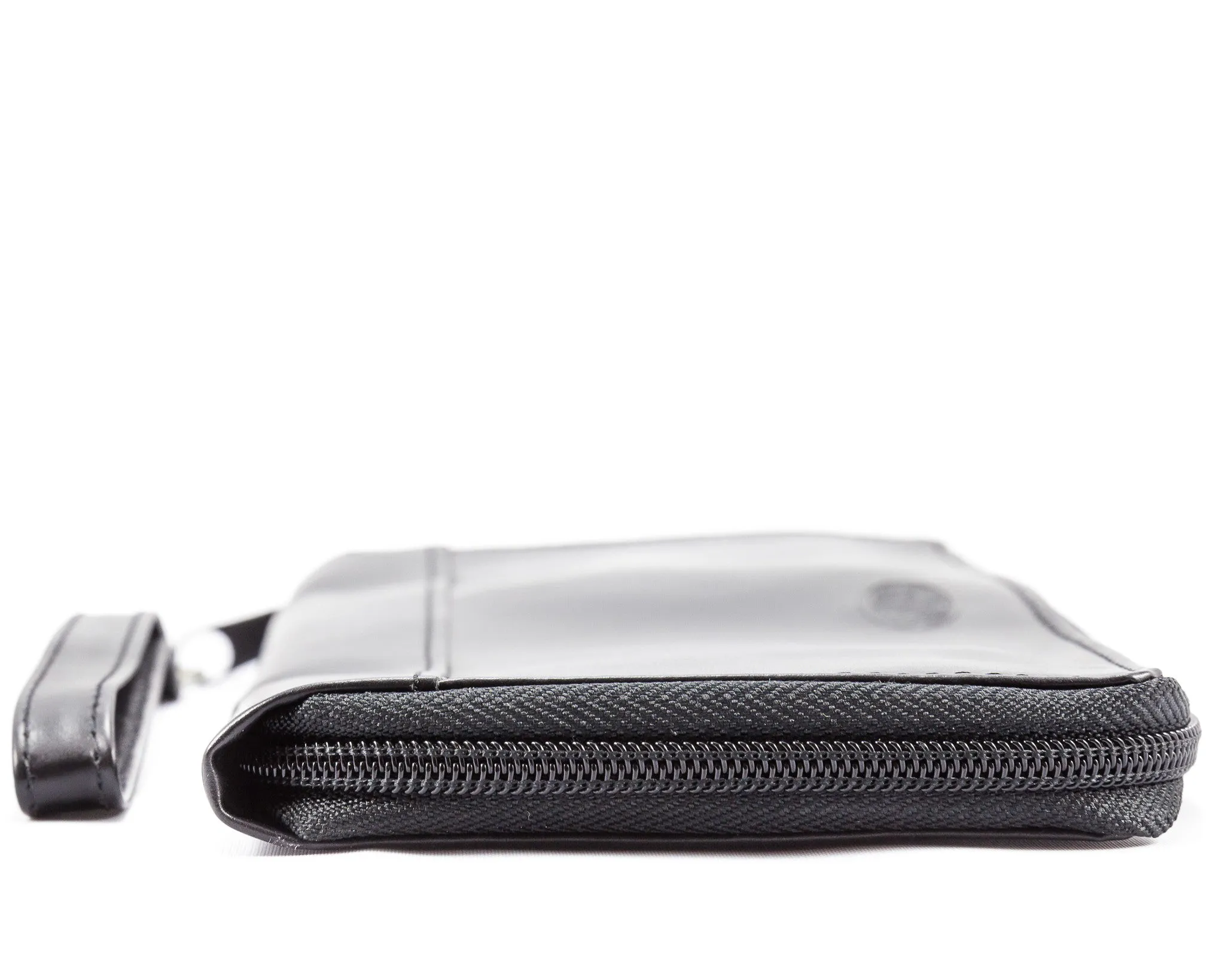 Leather Panther Clutch Black