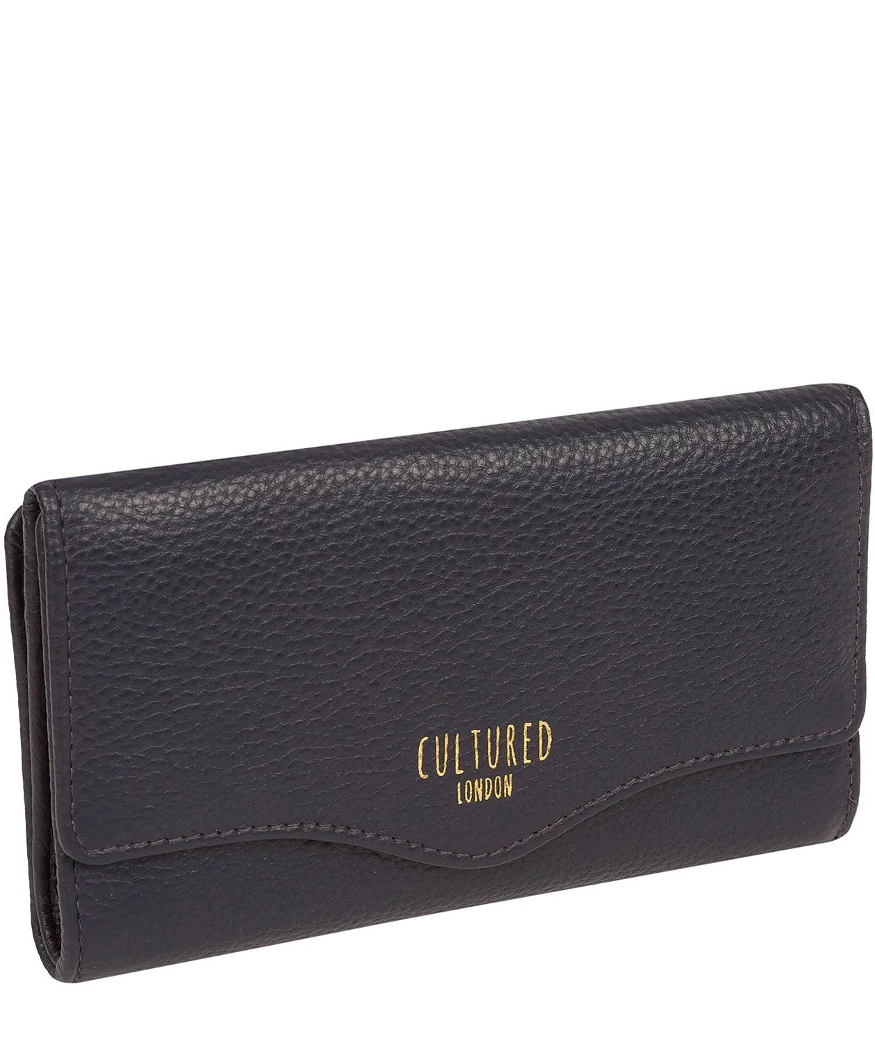 'Letitia' Oxford Blue Leather Purse