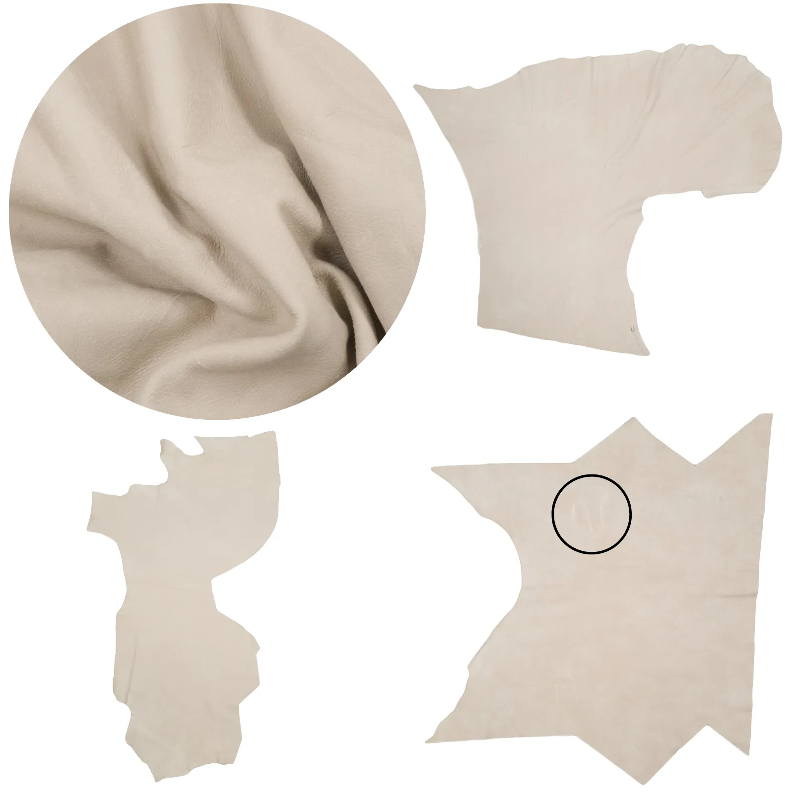 Light-Medium Brown, 2-4 oz, 3-10 Sq Ft, Upholstery Cow Project Pieces
