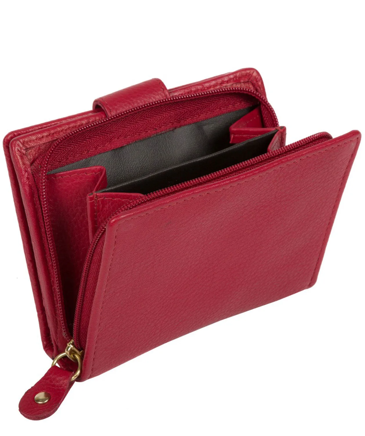 'Maple' Garnet Leather RFID Purse
