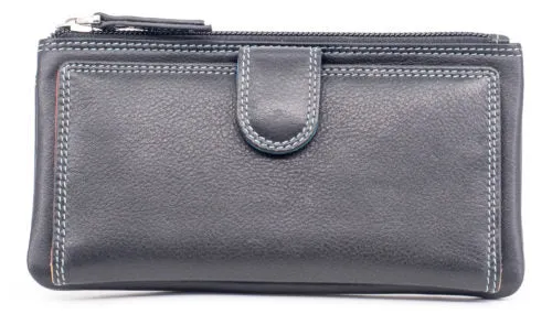 Medium Leather Colourful Compartment Purse (5 Colours)