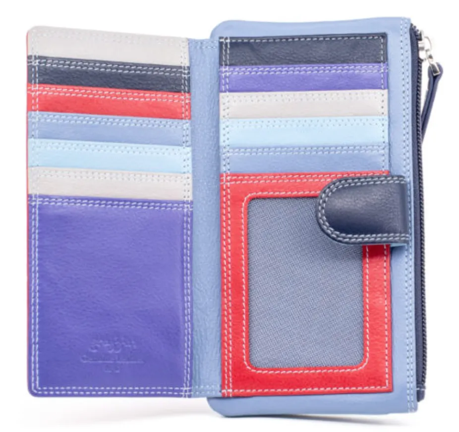 Medium Leather Colourful Compartment Purse (5 Colours)
