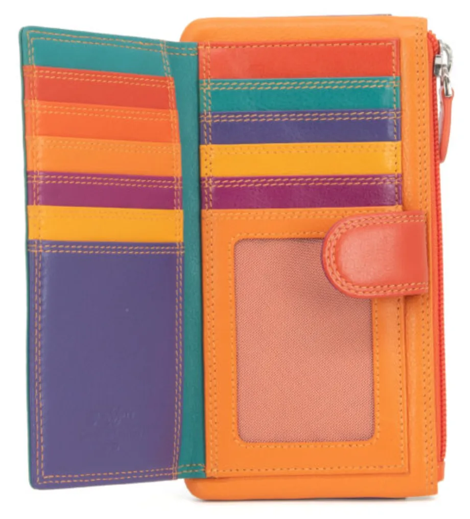 Medium Leather Colourful Compartment Purse (5 Colours)