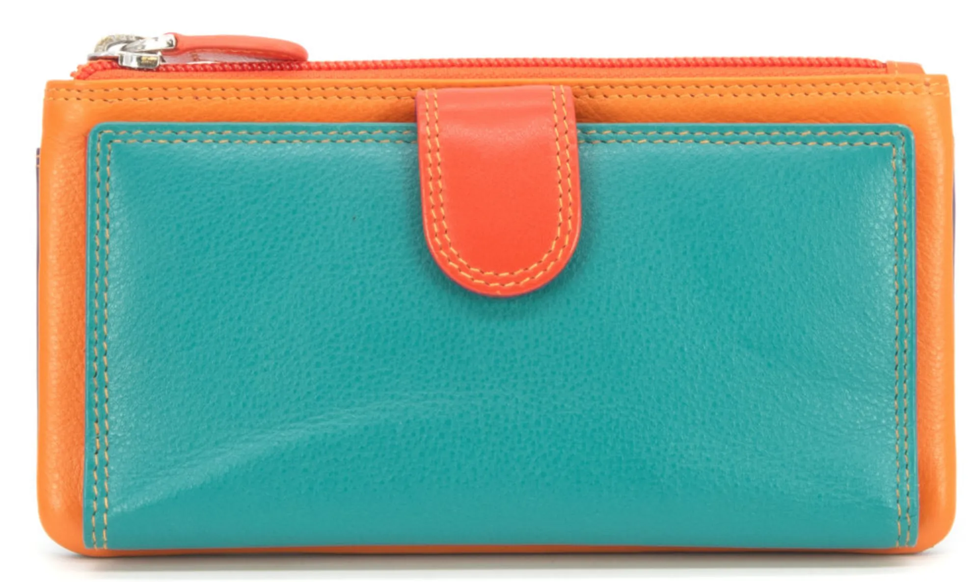 Medium Leather Colourful Compartment Purse (5 Colours)