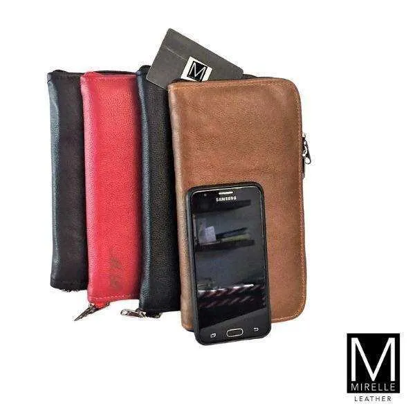 Mirelle Genuine Leather Travel Wallet Purse