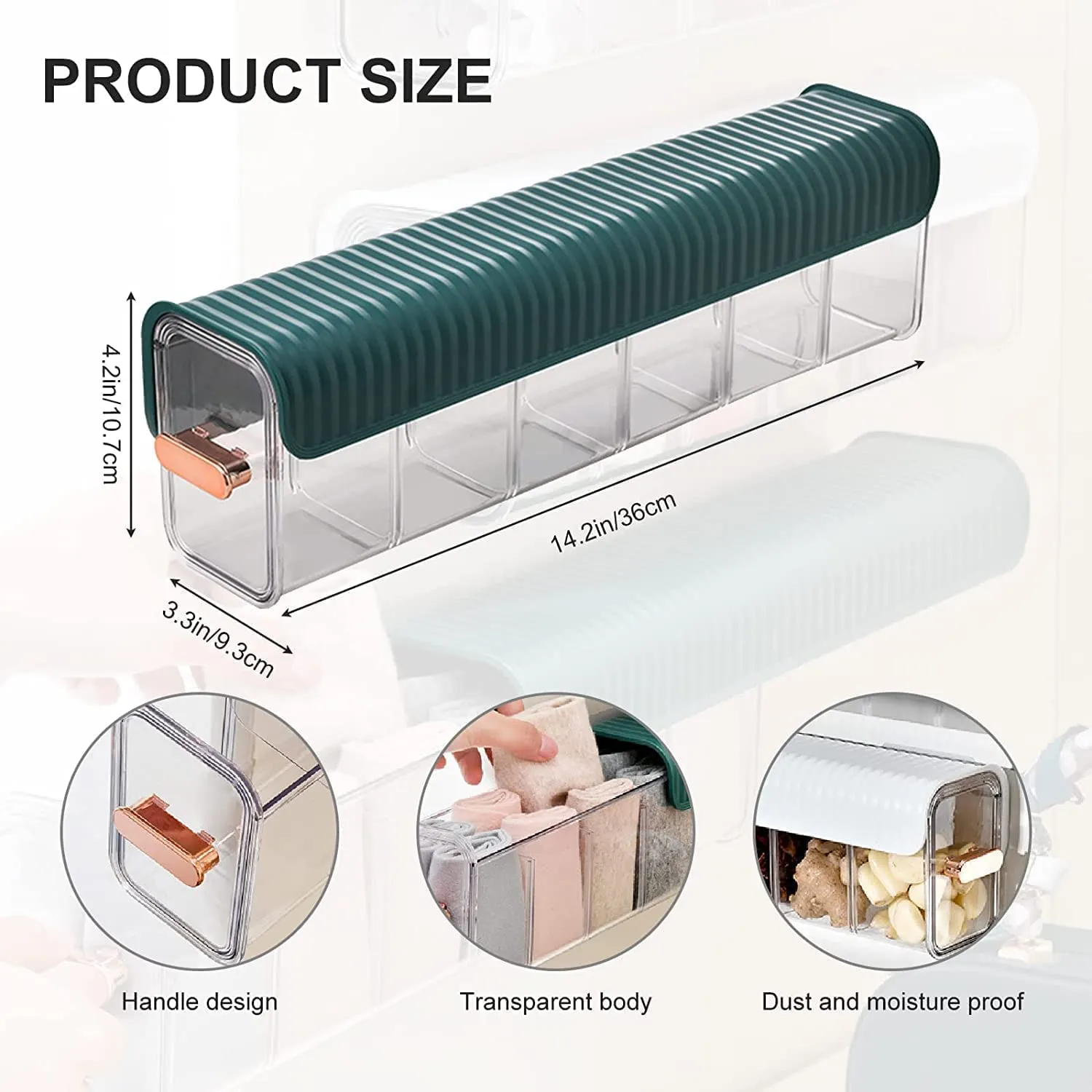 Multi-Functional Wall Mounted Storage Organizer With 6 Compartment Ha-20