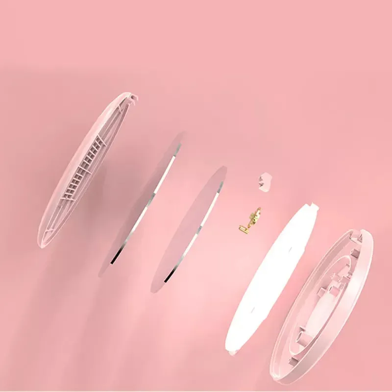 Oh She Shines Compact Led Portable Makeup Mirror - Cosmetic Luminous Effect