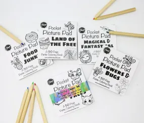Pocket Coloring Book, Small Coloring Pages, Minimalist, Tiny Books, Kids Coloring Book, Small Art, Adult Coloring Book, Pocket Color, Travel