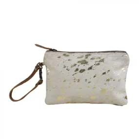 S-2826 Gold Foil Hair on Hide Purse