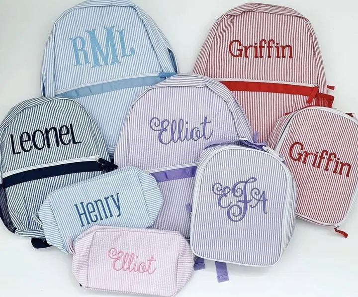 Seersucker Lunch Bags