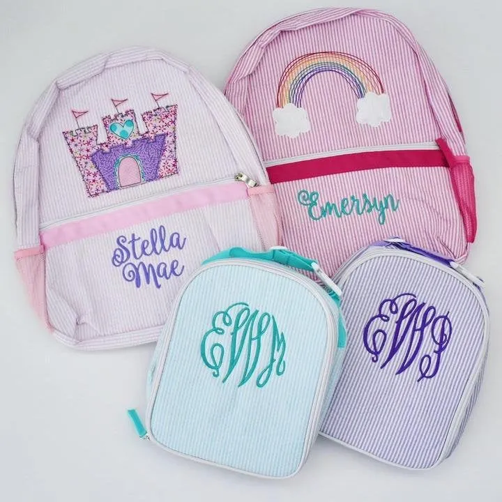 Seersucker Lunch Bags