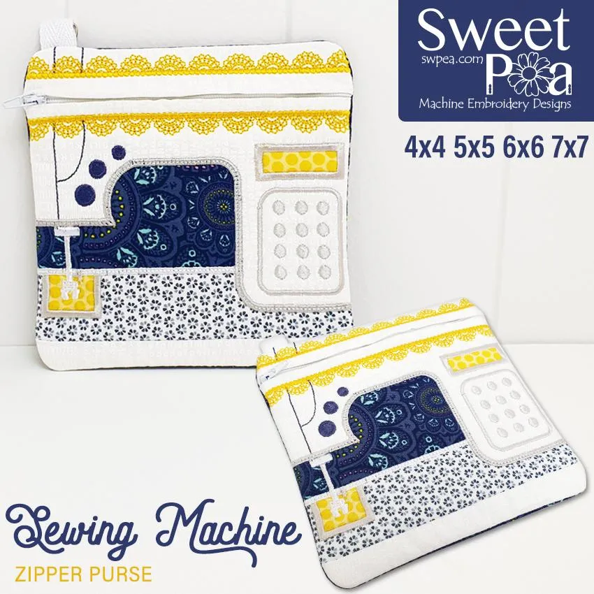 Sewing Machine Zipper Purse