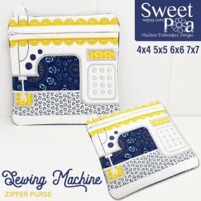 Sewing Machine Zipper Purse
