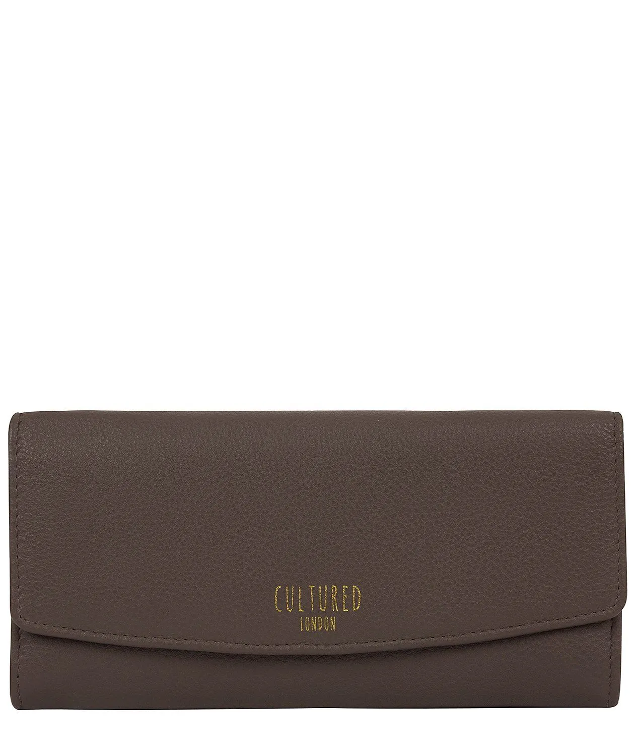 'Talulla' Elephant Grey Leather Purse