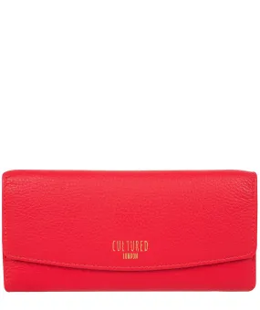 'Talulla' Royal Red Leather Purse