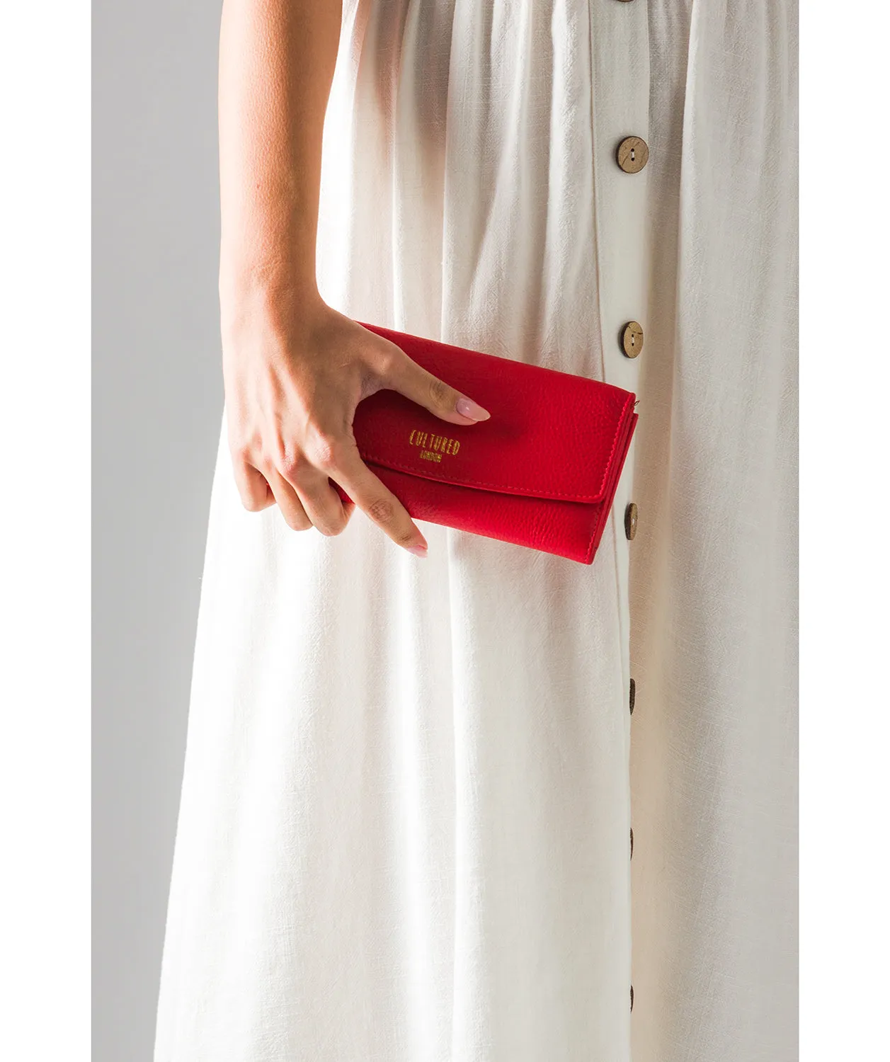 'Talulla' Royal Red Leather Purse