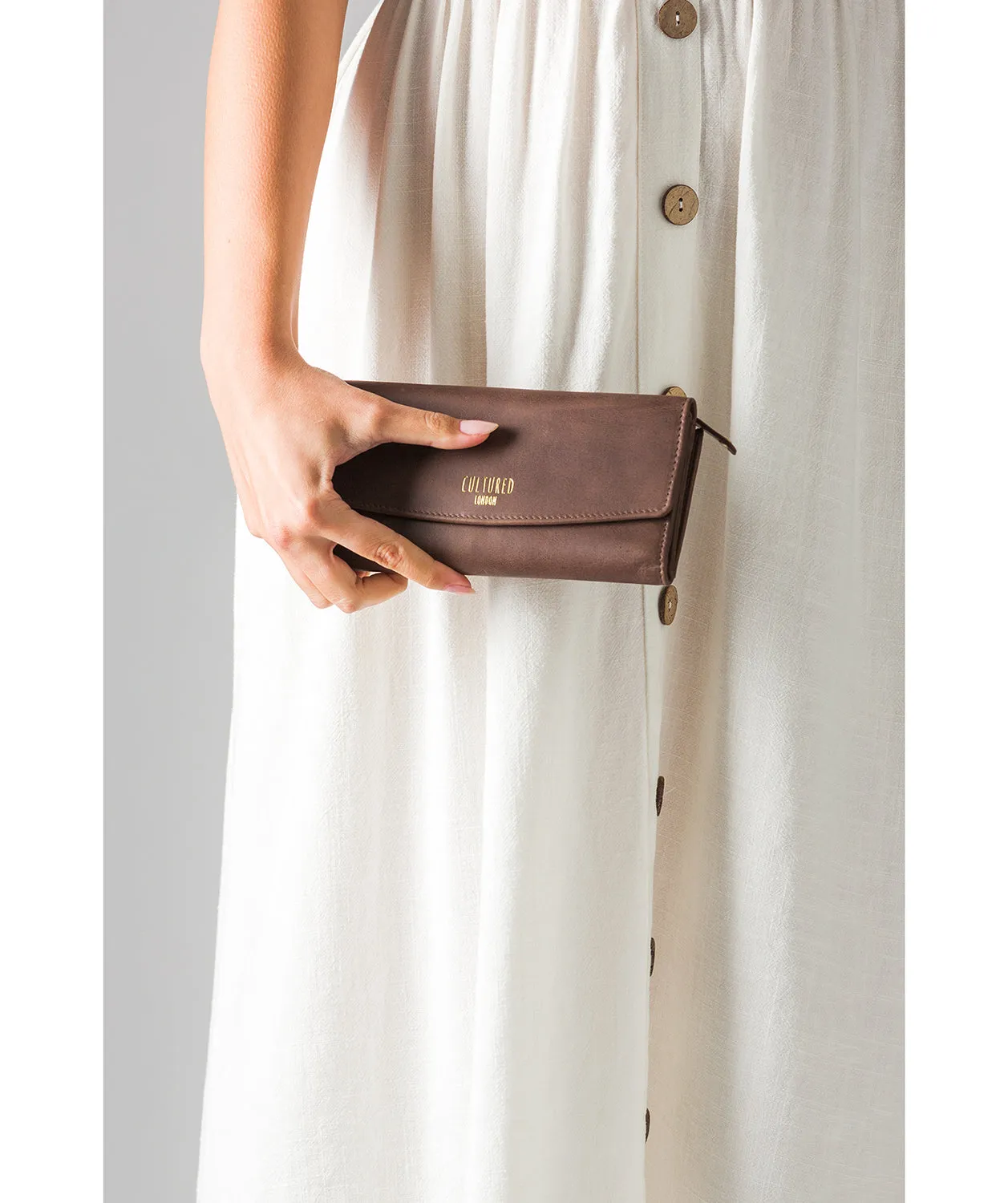 'Talulla' Vintage Brown Leather Purse