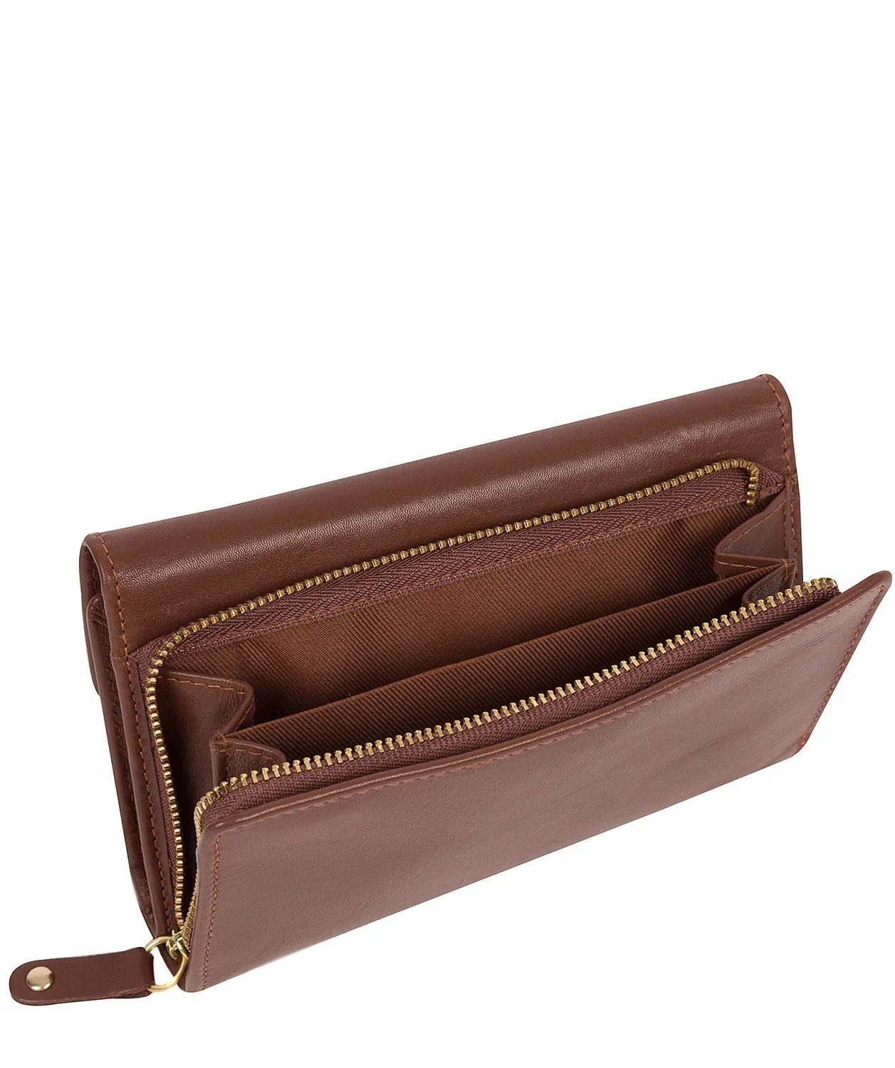 'Tatiana' Chestnut Leather Purse