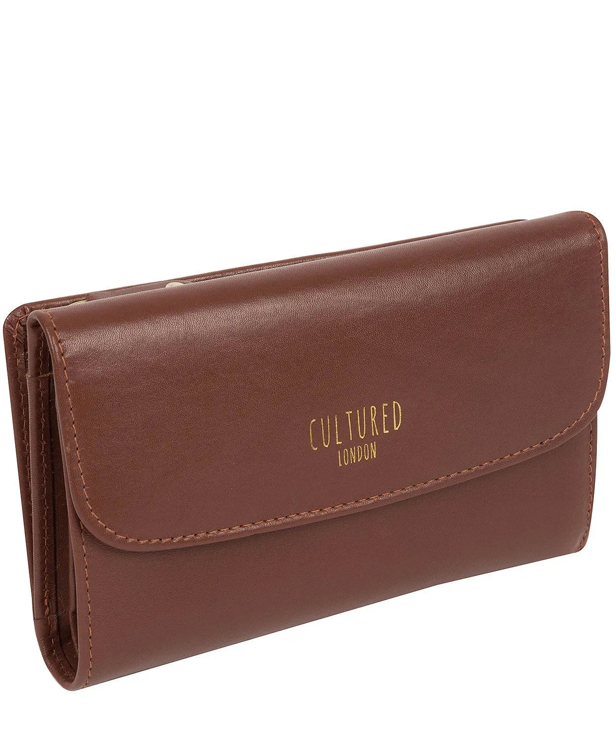 'Tatiana' Chestnut Leather Purse
