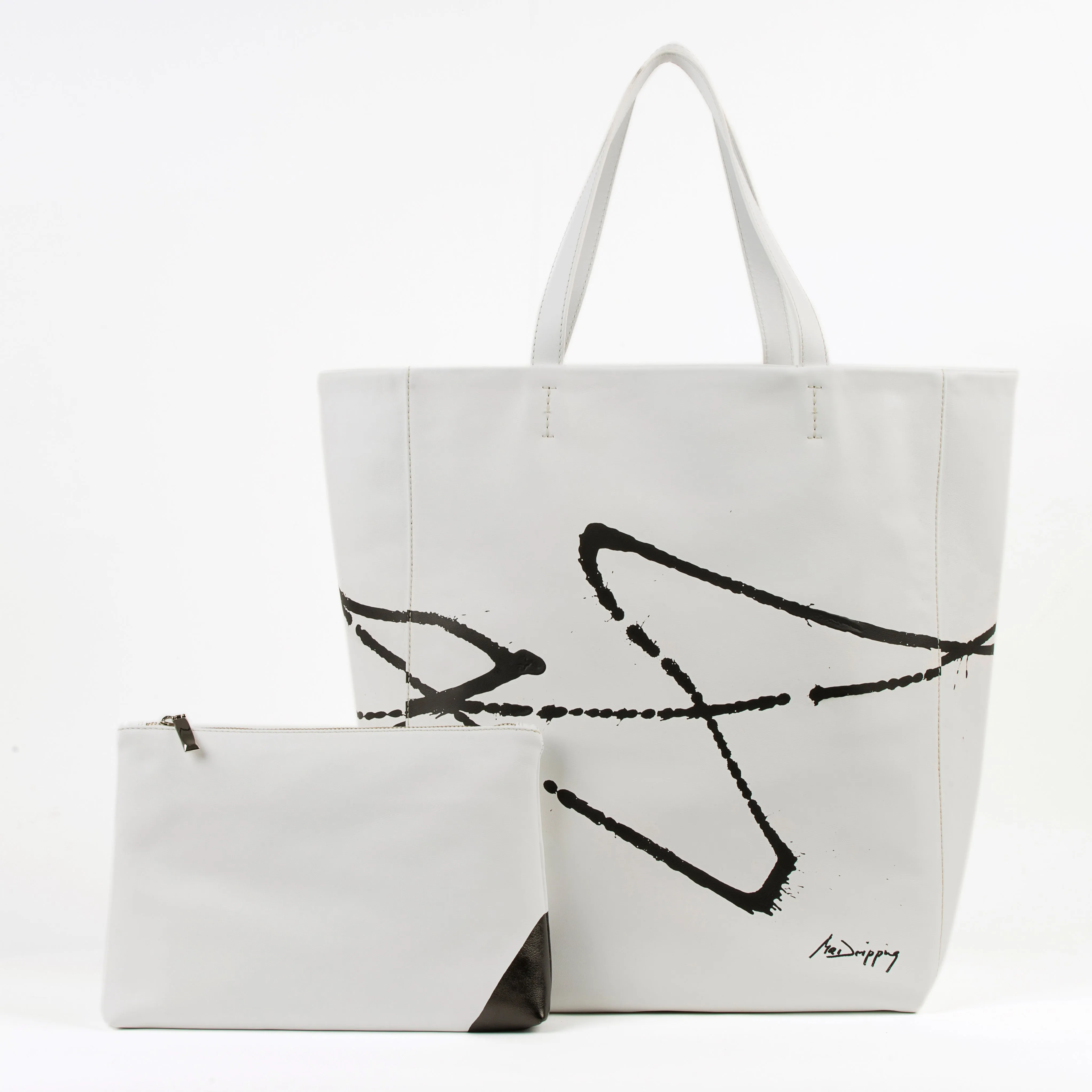 Tote Bag - Negro sobre Blanco